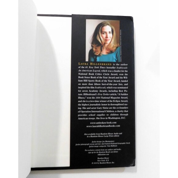 Unbroken By Laura Hillenbrand 2010 World War II Bestseller Hardcover Dust Jacket - Picture 4 of 5